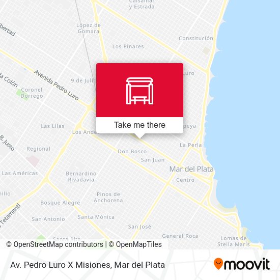 Av. Pedro Luro X Misiones map