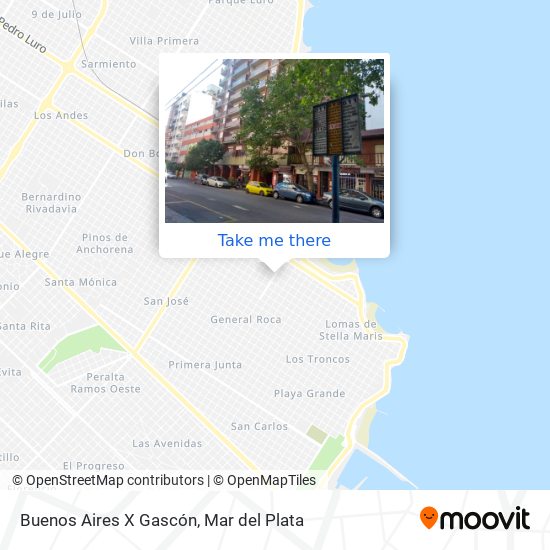 Buenos Aires X Gascón map