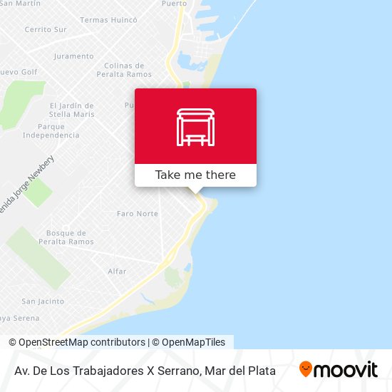 Mapa de Av. De Los Trabajadores X Serrano