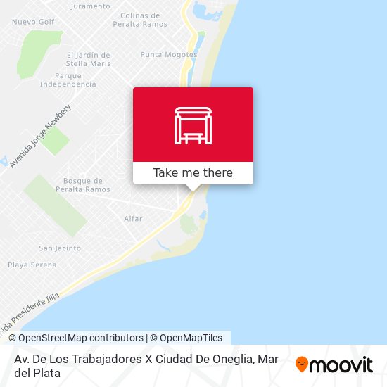 Av. De Los Trabajadores X Ciudad De Oneglia map