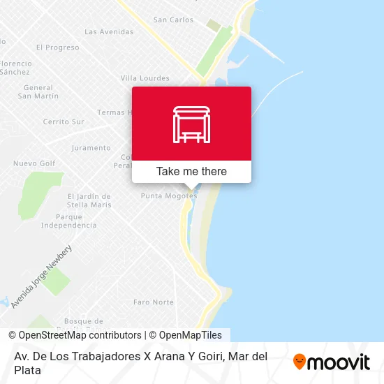 Mapa de Av. De Los Trabajadores X Arana Y Goiri