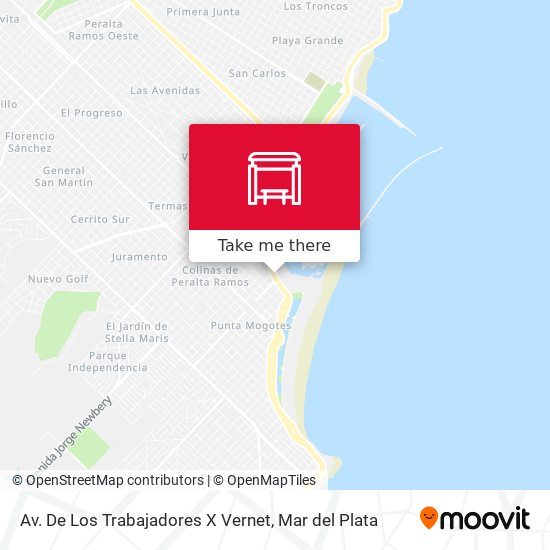 Mapa de Av. De Los Trabajadores X Vernet