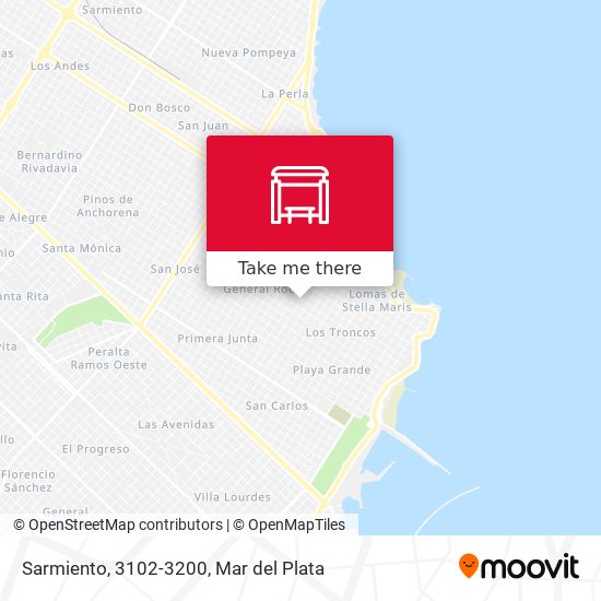 Sarmiento, 3102-3200 map