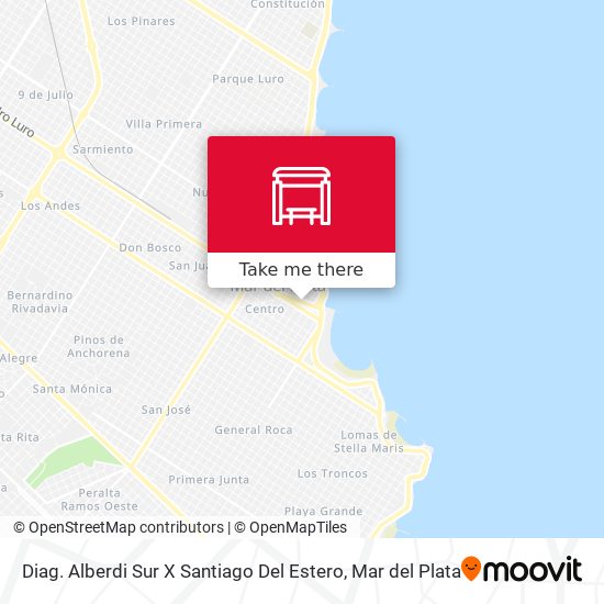Mapa de Diag. Alberdi Sur X Santiago Del Estero