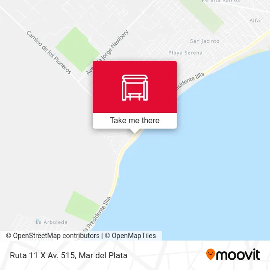 Ruta 11 X Av. 515 map