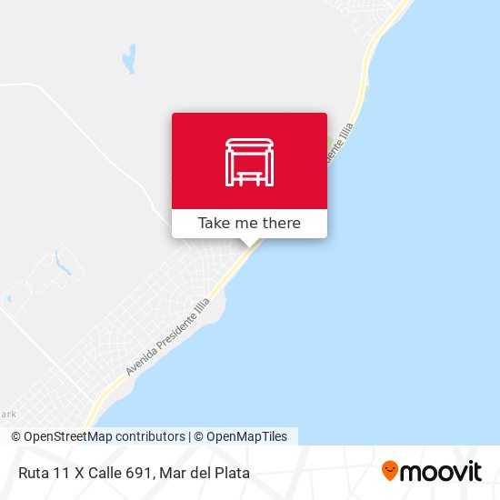 Mapa de Ruta 11 X Calle 691
