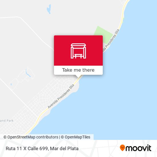 Ruta 11 X Calle 699 map