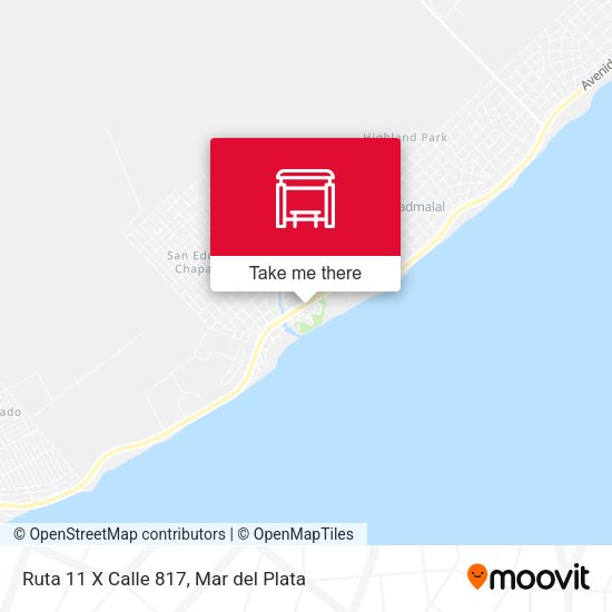 Ruta 11 X Calle 817 map