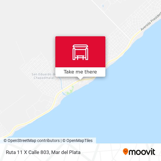 Ruta 11 X Calle 803 map