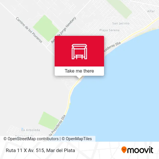 Ruta 11 X Av. 515 map
