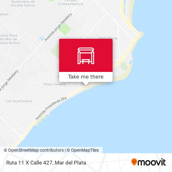 Mapa de Ruta 11 X Calle 427