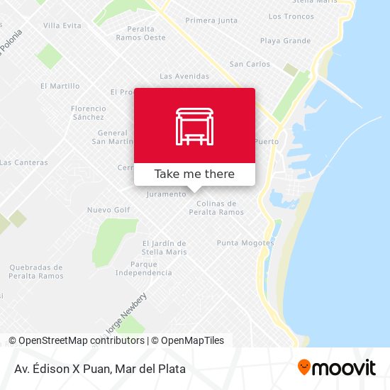 Av. Édison X Puan map