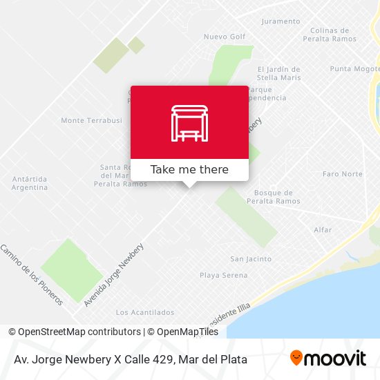 Av. Jorge Newbery X Calle 429 map