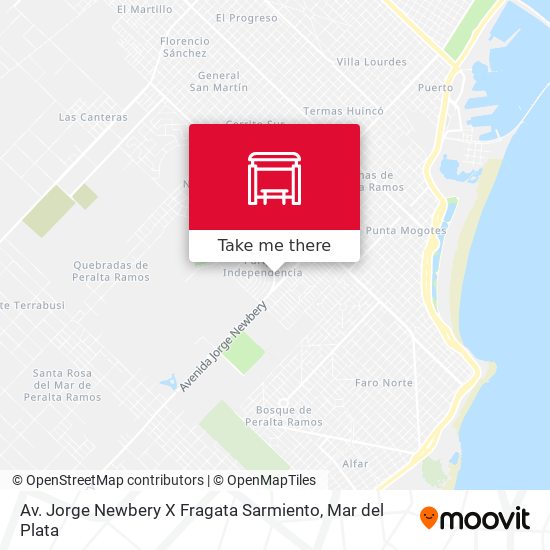 Av. Jorge Newbery X Fragata Sarmiento map