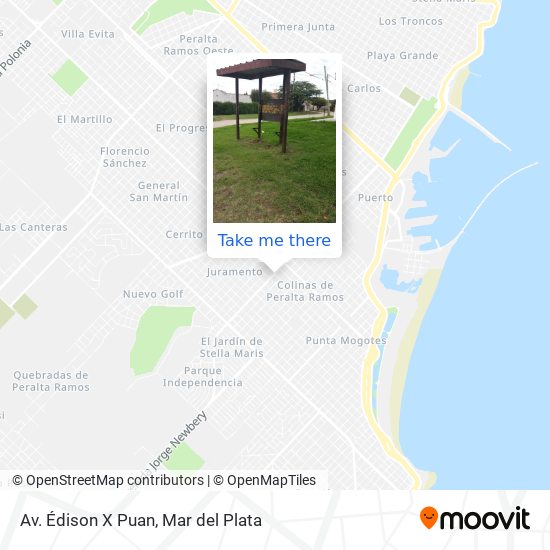 Av. Édison X Puan map