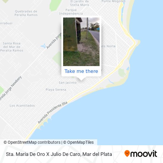 Sta. María De Oro X Julio De Caro map