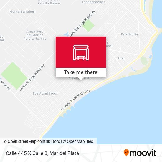 Calle 445 X Calle 8 map