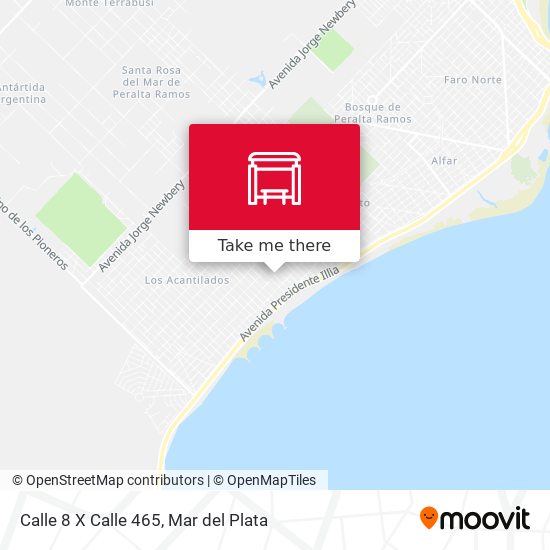 Mapa de Calle 8 X Calle 465