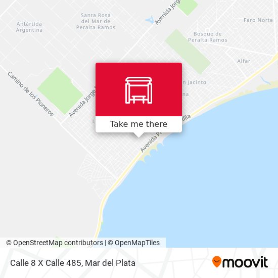 Mapa de Calle 8 X Calle 485