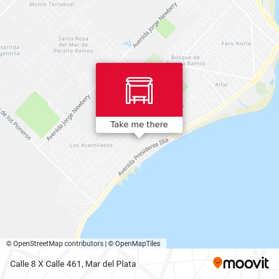 Calle 8 X Calle 461 map