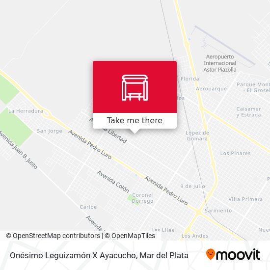 Onésimo Leguizamón X Ayacucho map