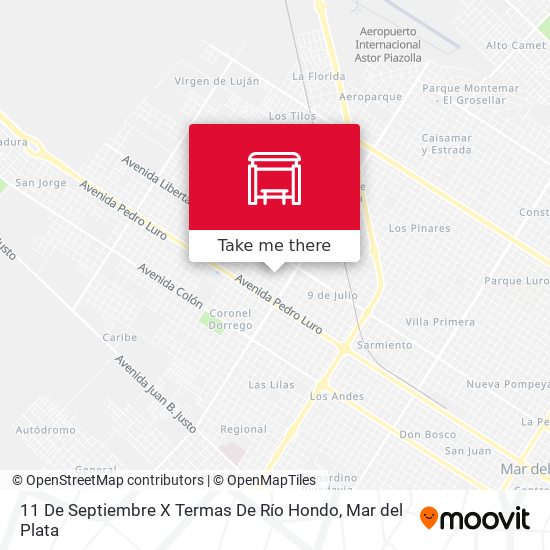 11 De Septiembre X Termas De Río Hondo map