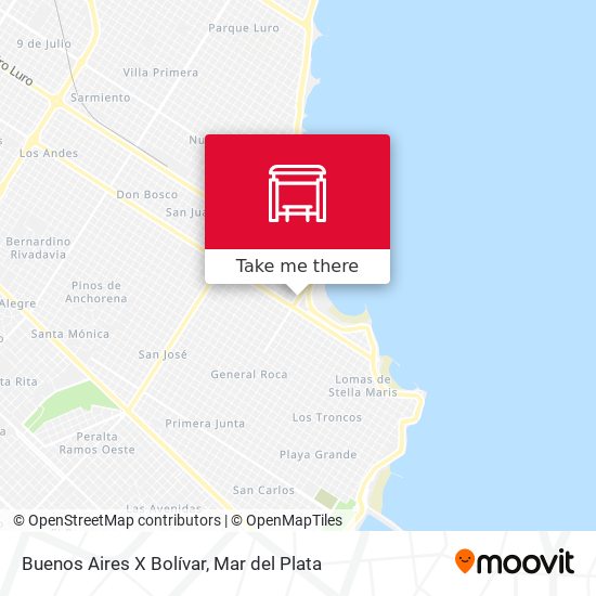 Buenos Aires X Bolívar map