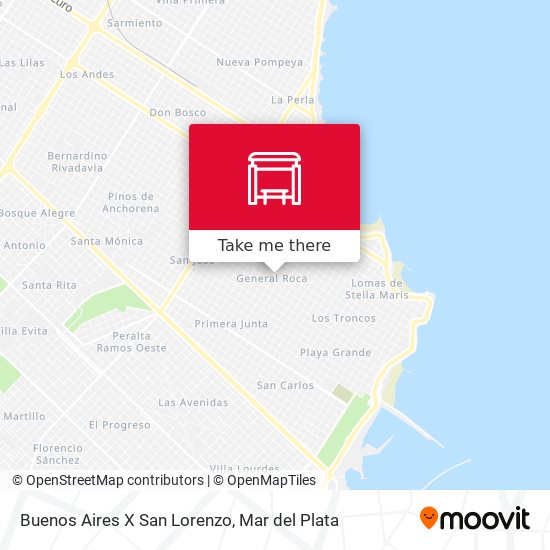 Buenos Aires X San Lorenzo map