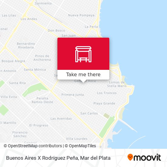 Buenos Aires X Rodríguez Peña map