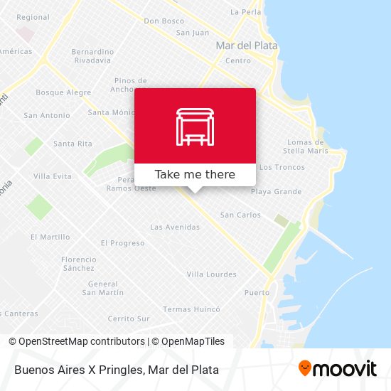 Buenos Aires X Pringles map