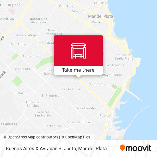 Mapa de Buenos Aires X Av. Juan B. Justo