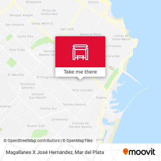 Magallanes X José Hernández map