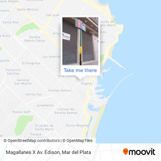 Magallanes X Av. Édison map