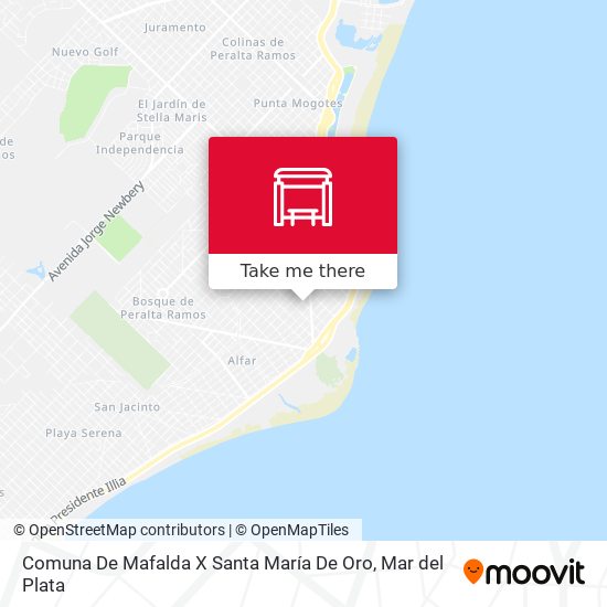 Comuna De Mafalda X Santa María De Oro map