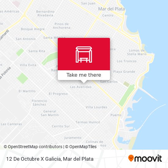 12 De Octubre X Galicia map