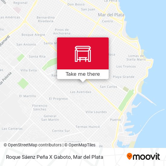 Roque Sáenz Peña X Gaboto map