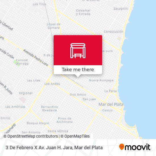 3 De Febrero X Av. Juan H. Jara map