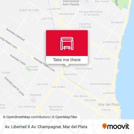 Av. Libertad X Av. Champagnat map