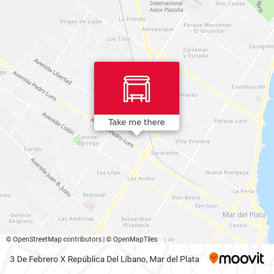 Mapa de 3 De Febrero X República Del Líbano