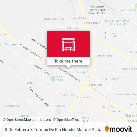 3 De Febrero X Termas De Río Hondo map
