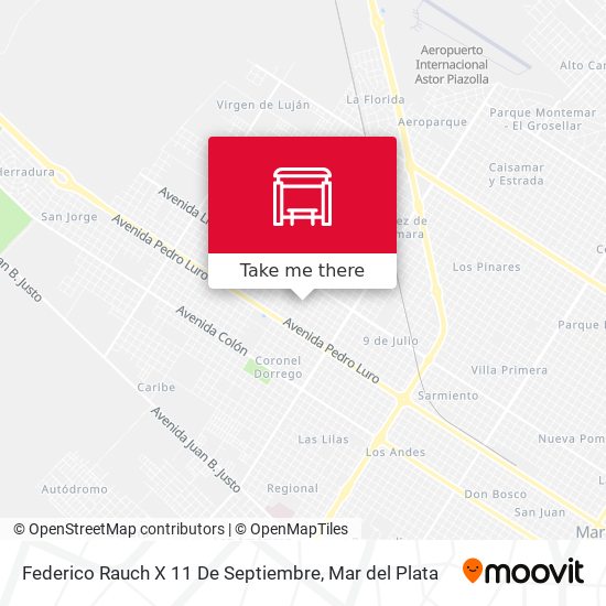 Federico Rauch X 11 De Septiembre map