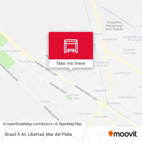 Brasil X Av. Libertad map