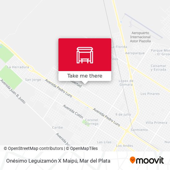 Onésimo Leguizamón X Maipú map
