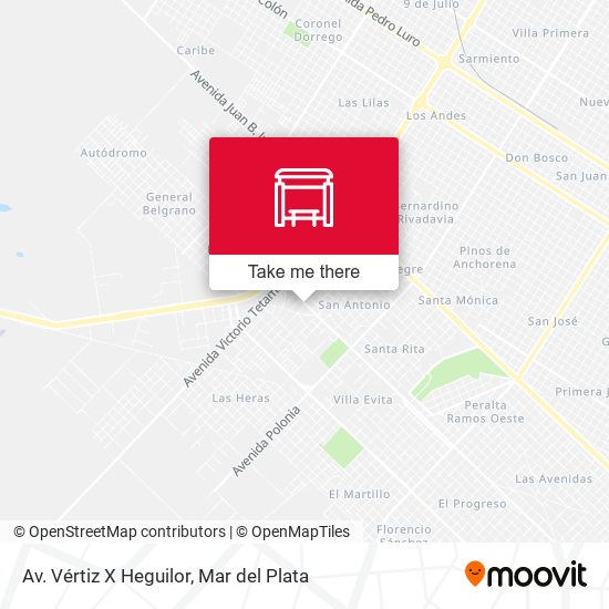 Mapa de Av. Vértiz X Heguilor