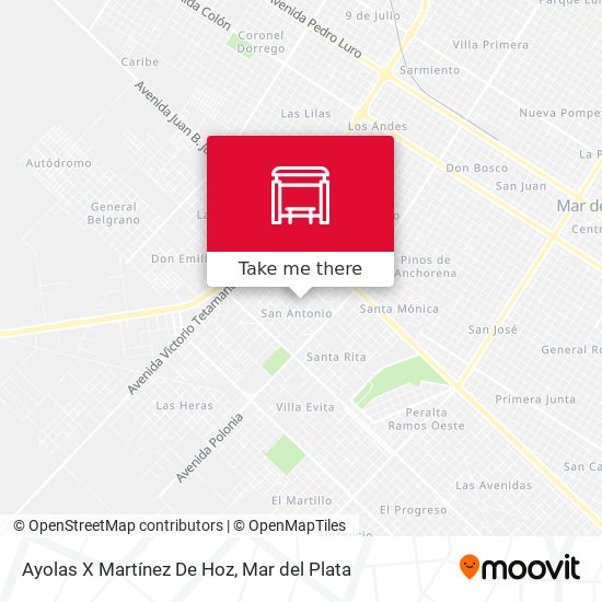 Mapa de Ayolas X Martínez De Hoz