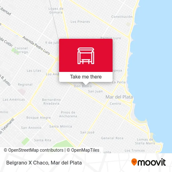 Belgrano X Chaco map