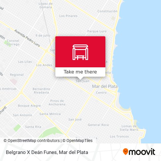 Mapa de Belgrano X Deán Funes