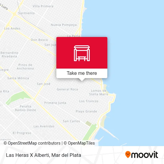 Las Heras X Alberti map