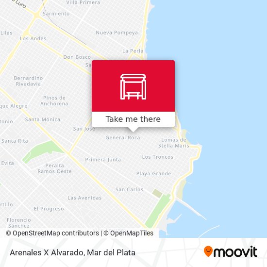 Arenales X Alvarado map