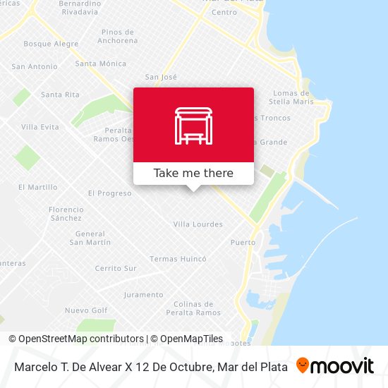 Mapa de Marcelo T. De Alvear X 12 De Octubre